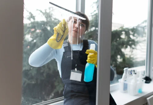Nettoyage de vitres intérieures et extérieures à Ménoire